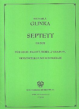 Michael Iwanowitsch Glinka Notenblätter Septett Es-Dur