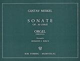 Gustav Adolf Merkel Notenblätter Sonate d-Moll