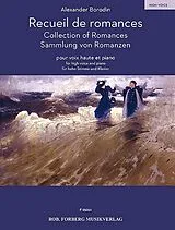 Alexander Porfirjewitsch Borodin Notenblätter Recueil de romances