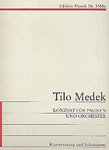 Tilo Medek Notenblätter Konzert für Pauken und Orchester