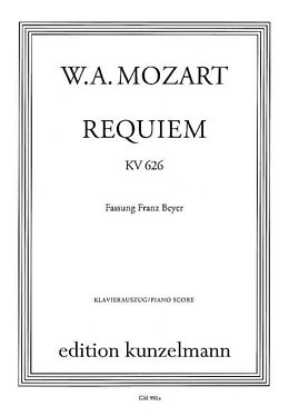 Wolfgang Amadeus Mozart Notenblätter Requiem d-Moll KV626