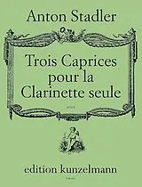 Anton Stadler Notenblätter 3 Caprices