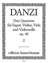 Franz Danzi Notenblätter Quartett C-Dur op.40,1