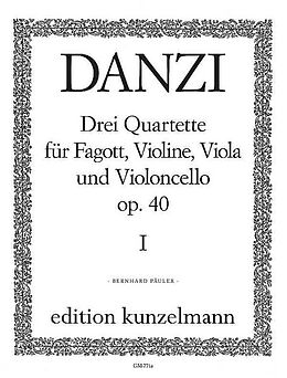 Franz Danzi Notenblätter Quartett C-Dur op.40,1