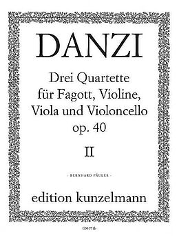 Franz Danzi Notenblätter Quartett d-Moll op.40,2
