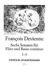 Francois Devienne Notenblätter 6 Sonaten Band 1 (Nr.1-3)
