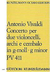 Antonio Vivaldi Notenblätter Konzert g-Moll PV411