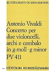 Antonio Vivaldi Notenblätter Konzert g-Moll PV411
