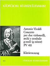 Antonio Vivaldi Notenblätter Concerto g-Moll PV411