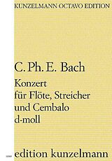 Carl Philipp Emanuel Bach Notenblätter Concerto d-Moll