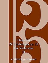 Hans Sitt Notenblätter 24 Etüden aus op.32 Band 2