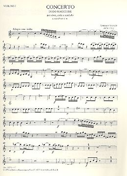 Antonio Vivaldi Notenblätter Konzert C-Dur RV447