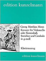Matthias Georg Monn Notenblätter Konzert g-Moll