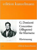 Gaetano Donizetti Notenblätter Concertino (Allegretto) B-Dur