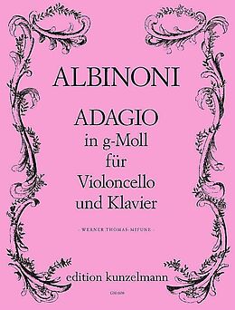 Tomaso Albinoni Notenblätter Adagio g-Moll