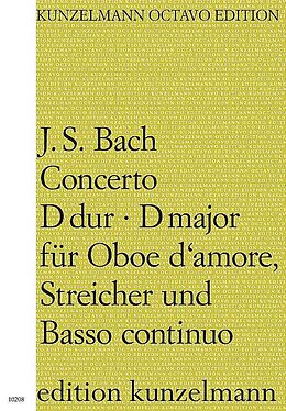 Johann Sebastian Bach Notenblätter Konzert D-Dur