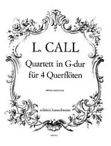 Leonhard von Call Notenblätter Quartett G-Dur