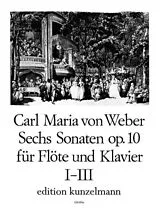 Carl Maria von Weber Notenblätter 6 Sonaten op.10 Band 1 (Nr.1-3)