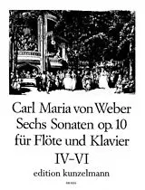 Carl Maria von Weber Notenblätter 6 Sonaten op.10 Band 2 (Nr.4-6)