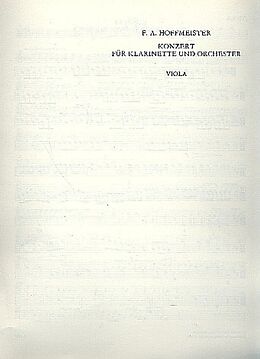 Franz Anton Hoffmeister Notenblätter Concerto B-Dur