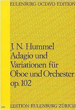 Johann Nepomuk Hummel Notenblätter Adagio und Variationen op.102