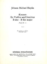 Johann Michael Haydn Notenblätter Konzert B-Dur Perger53