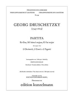 Georg Druschetzky Notenblätter Partita Es-Dur