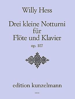 Willy Hess Notenblätter 3 kleine Notturni op.107