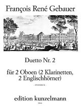 Francois-Réné Gébauer Notenblätter Duett Nr.2