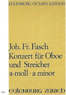Johann Friedrich Fasch Notenblätter Konzert a-Moll