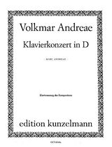 Volkmar Andreae Notenblätter Konzert D-Dur für Klavier und Orchester