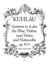 Friedrich Daniel Rudolph Kuhlau Notenblätter Quintett A-Dur op.51,3