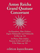 Anton (Antoine) Joseph Reicha Notenblätter Grand quatuor concertant Es-Dur op.104