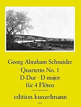 Georg Abraham Schneider Notenblätter Quartetto D-Dur Nr.1