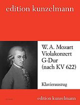 Wolfgang Amadeus Mozart Notenblätter Violakonzert G-Dur nach dem Klarinettenkonzert KV622