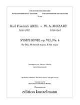 Karl Friedrich Abel Notenblätter Symphonie Es-Dur op.7,6