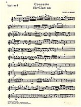 Leopold Mozart Notenblätter Konzert D-Dur