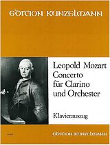 Leopold Mozart Notenblätter Concerto D-Dur