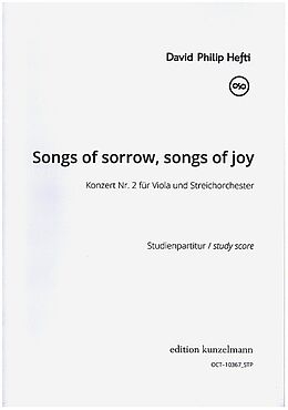 David Philip Hefti Notenblätter Songs of Sorrow, Songs of Joy (Konzert Nr.2)