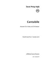 David Philip Hefti Notenblätter Cantabile - Konzert