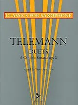Georg Philipp Telemann Notenblätter Duets 6 canonic sonatas op.2