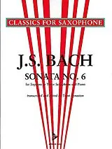Johann Sebastian Bach Notenblätter Sonata no.6 for saxophone