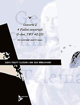 Georg Philipp Telemann Notenblätter Konzert G-Dur TWV 40-201 für 4 Violinen