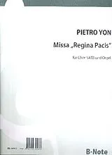 Pietro Alessandro Yon Notenblätter Missa Regina Pacis