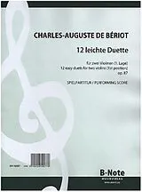 Charles de Bériot Notenblätter 12 leichte Duette op.87