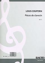 Louis Couperin Notenblätter Pièces de clavecin Band 3