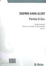 Sigfrid Karg-Elert Notenblätter Partita D-Dur op.37