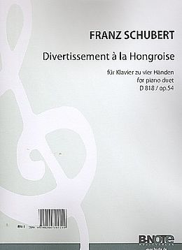 Franz Schubert Notenblätter Divertissement à la Hongroise DV 818 op.54