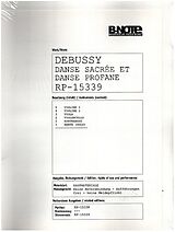 Claude Debussy Notenblätter Danse sacrée et danse profane