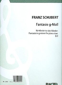 Franz Schubert Notenblätter Fantasie g-Moll D9